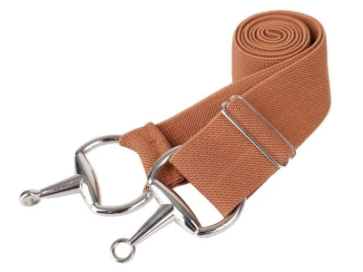 Kaiš za pantalone sa kopčom u obliku žvala braon