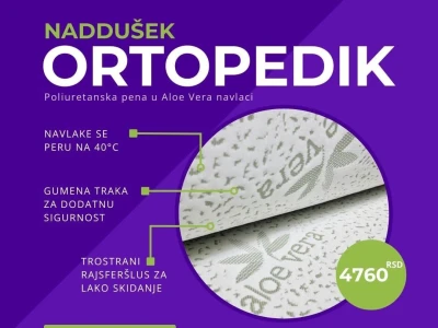 Aloe vera nadddušeci - Spavajte sa udobnošću