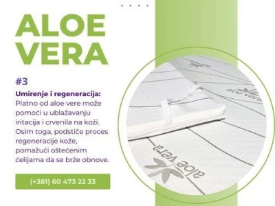 Aloe vera nadddušeci - Spavajte sa udobnošću