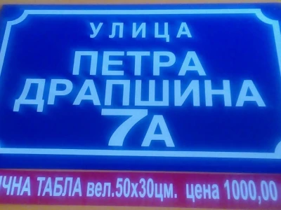Mi pravimo table za adresni registar/ standard