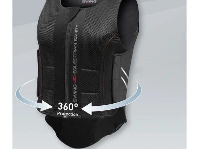Zaštitni prsluk za jahanje crni S P07 Flexible