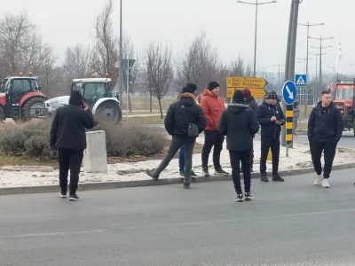 Blokada kružnog toka u Novom Sadu