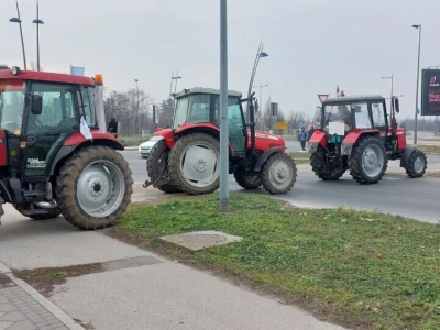 Blokada kružnog toka u Novom Sadu