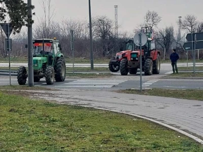 Blokada kružnog toka u Novom Sadu