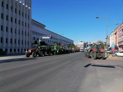 Protesti poljoprivrednika u Novom Sadu