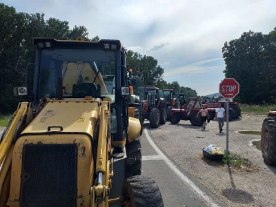 Protest poljoprivrednika kod Batočine