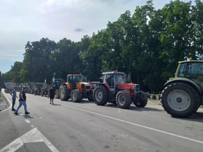 Protest poljoprivrednika kod Batočine