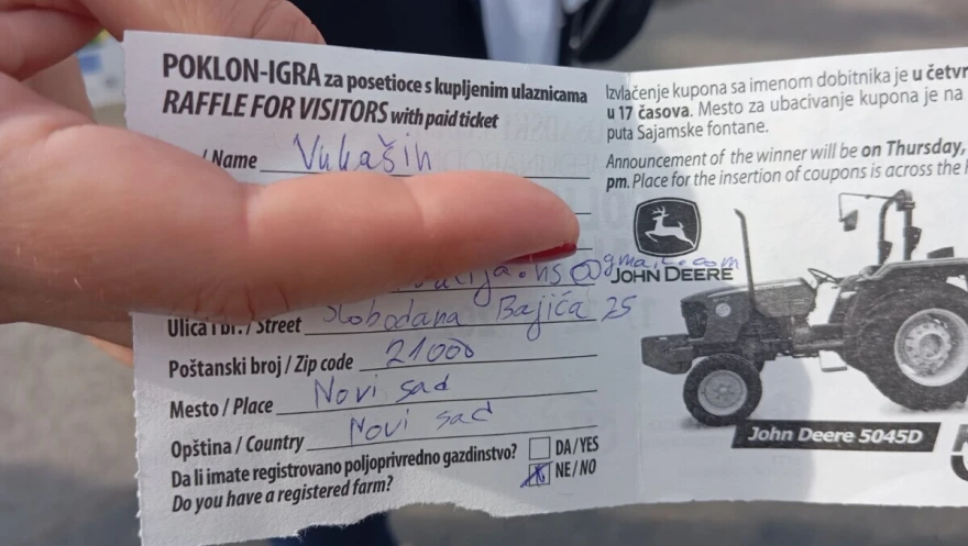 Izvlačenje nagrade na sajmu
