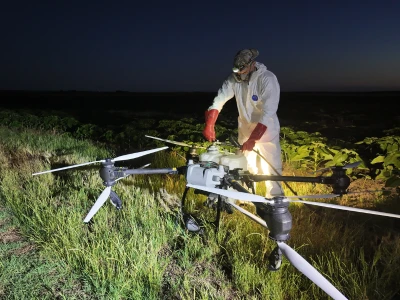 Kako izgleda prskanje dronom?