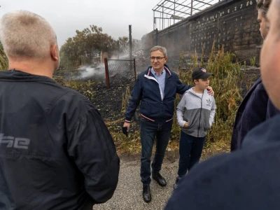 Požar na imanju porodice Jovanović u selu Cerovac