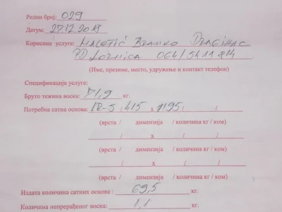 Proizvodnja satnih osnova od čistog voska