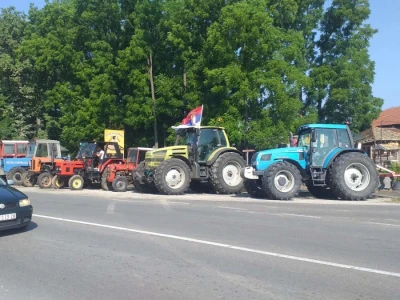 Protest poljoprivrednika kod Batočine