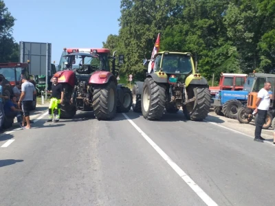 Protest poljoprivrednika kod Batočine
