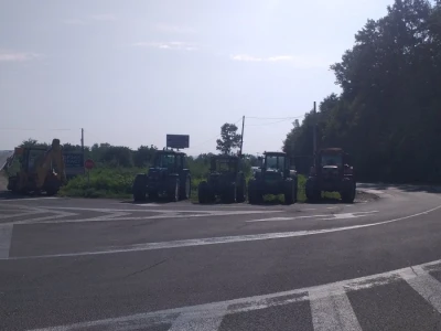 Protest poljoprivrednika kod Batočine