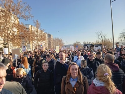 Protest u Novom Sadu, blokada mostova
