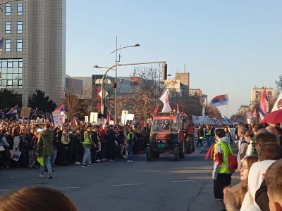 Protest u Novom Sadu, blokada mostova