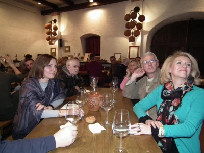 Sala za projekciju filma o Ptujskoj kleti i za degustaciju fina i emitovanje