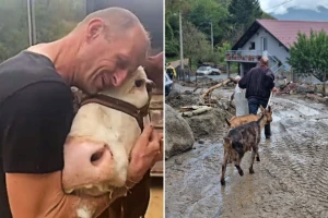 Emotivne scene iz uništenih sela Donje Jablanice