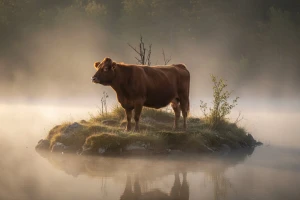 Krava pobegla iz klanice i izborila se za svoj život