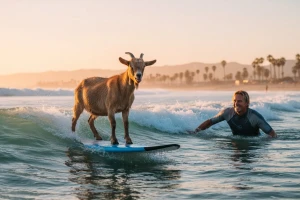 Upoznajte Goti - kozu surferku!